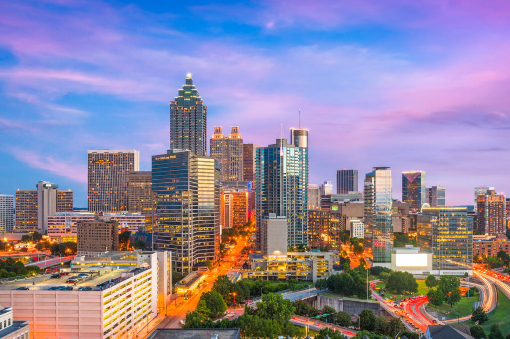 Atlanta Georgia Skyline, best places to visit in the usa