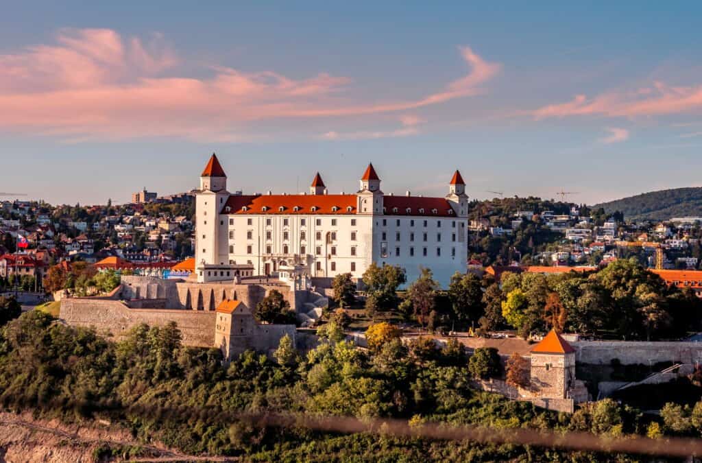 Beautiful shot of Bratislava Castle in Slovakia, best places to visit in slovakia