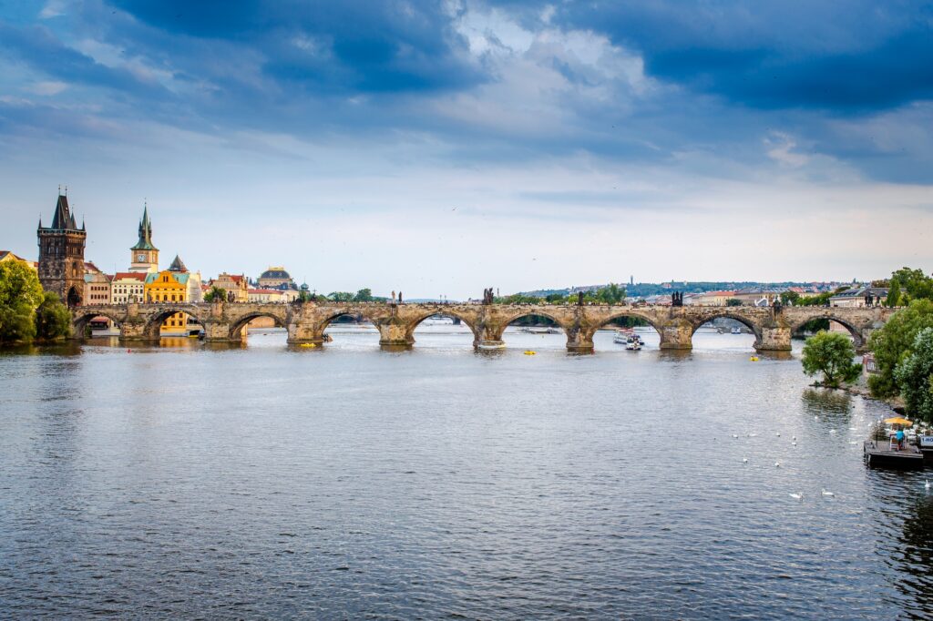 Charles Bridge in Prague, Czech Republic, best digital nomad spots