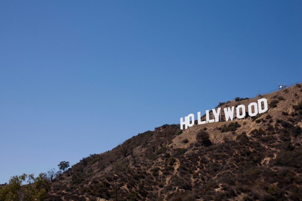 Hollywood Sign perched on a sunny hillside, best places to visit in the usa