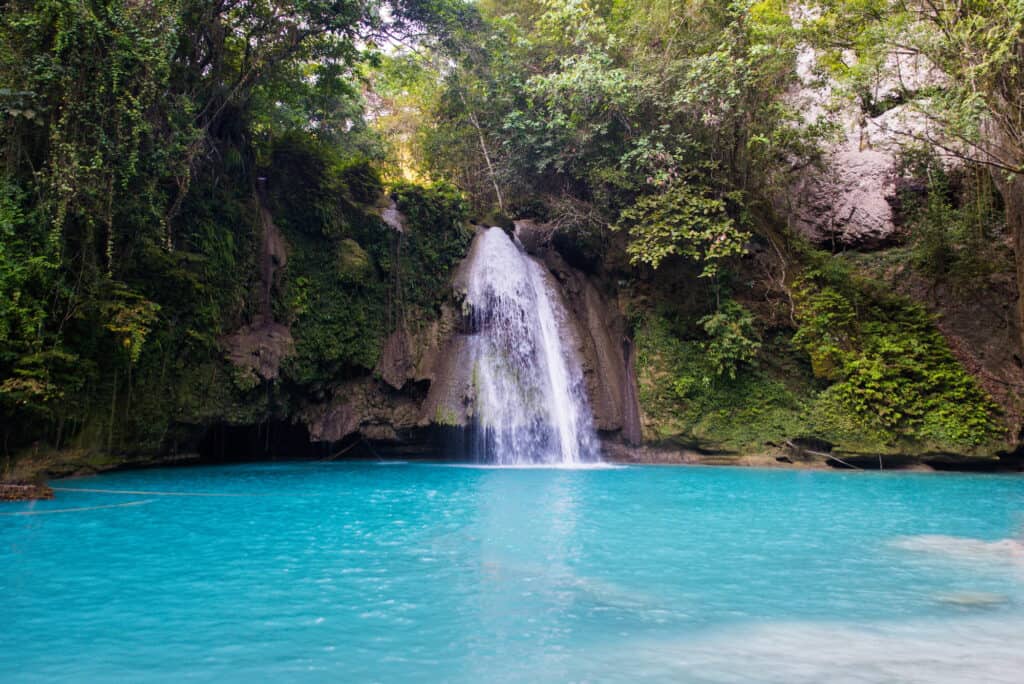 Kawasan Falls in Cebu, Philippines, best digital nomad spots