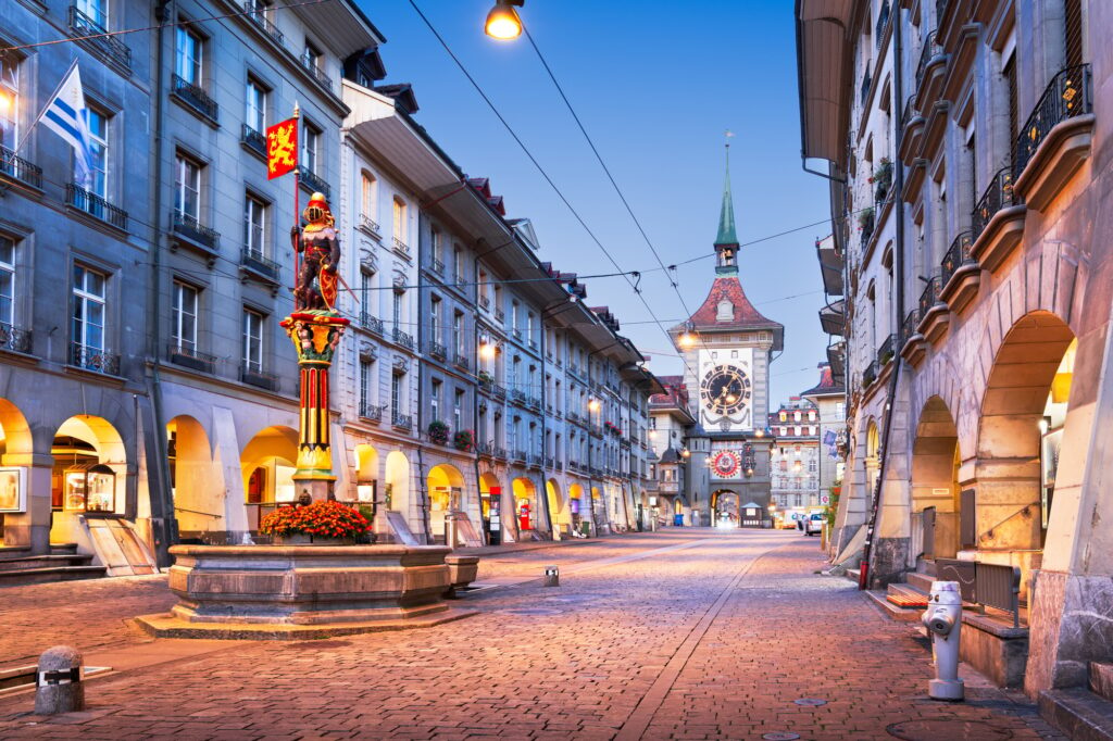 Bern, Switzerland with the Zytglogge Clock Tower, best places to visit in switzerland