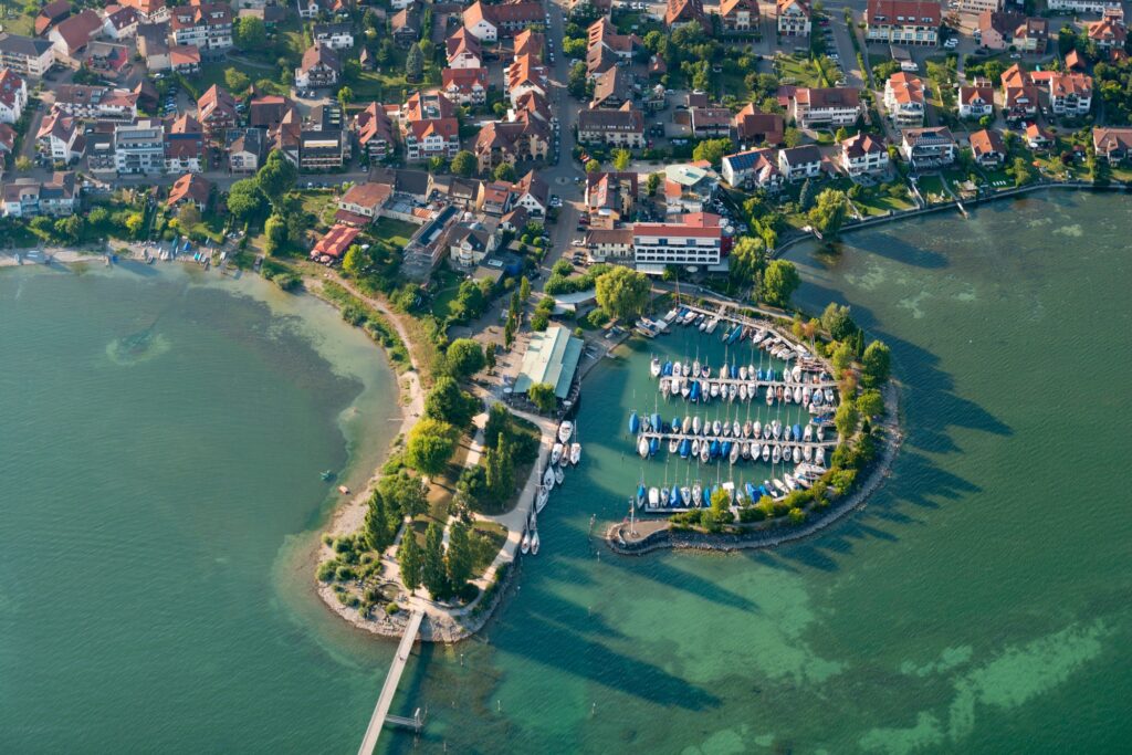 Lake Constance, Aerial view, best places to visit in Switzerland