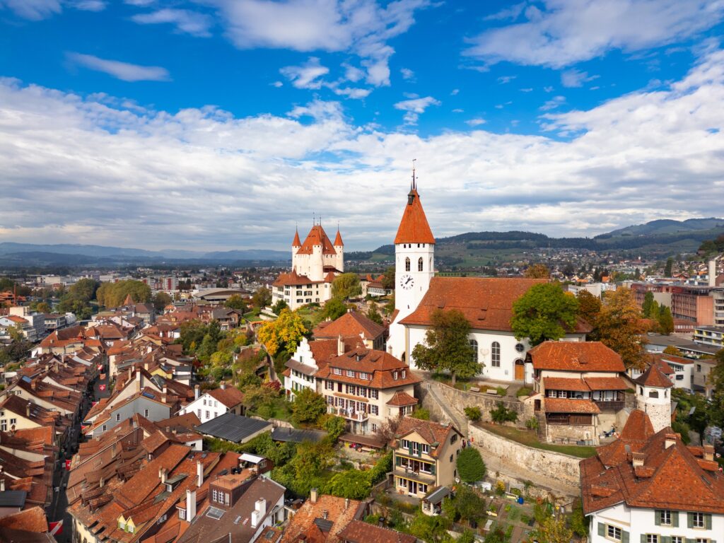 Thun, Switzerland Medieval Skyline, best places to visit in Switzerland