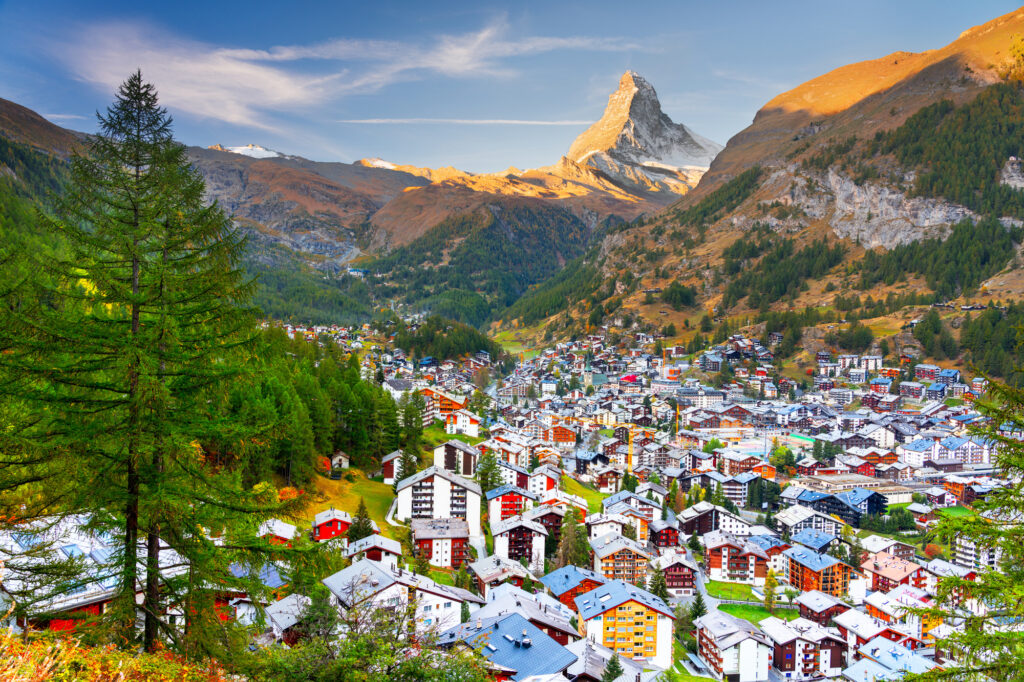 Zermatt, Switzerland with Town Under the Matterhorn, best places to visit in Switzerland