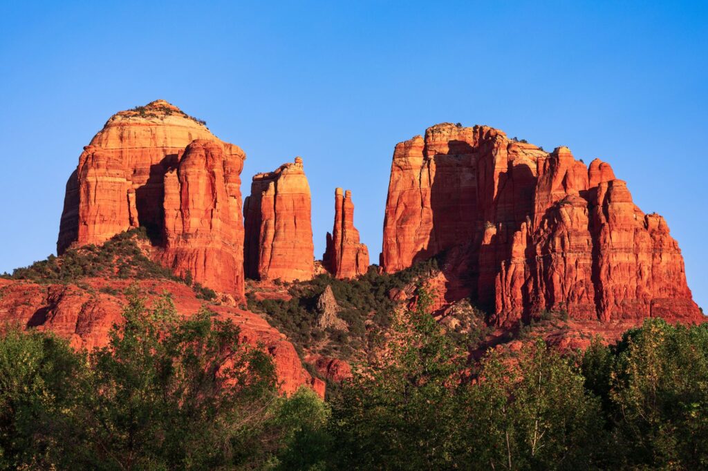 Cathedral Rock in Sedona Arizona, which is one of the best vacation spots for couples in the US.