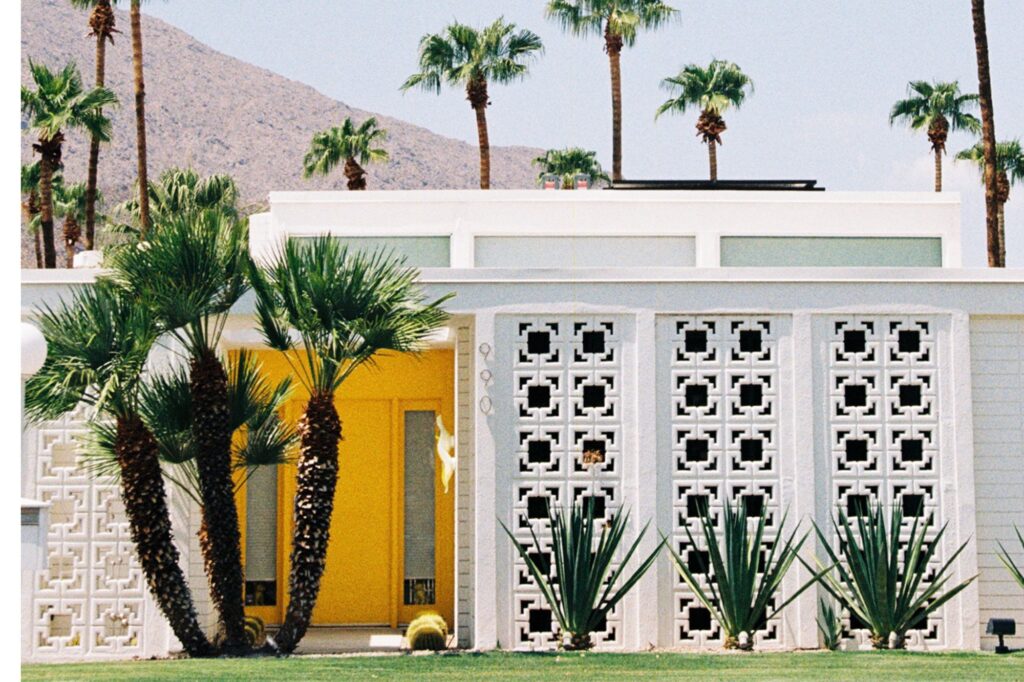 Home in Palm Springs California. Palm Springs is one of the best vacation spots for couples in the U.S. 