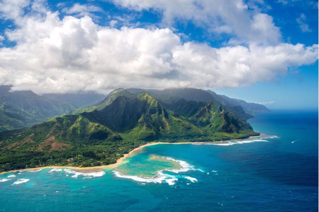 Aerial view of Kauai, HI